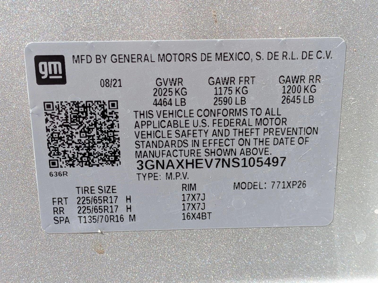 2022 Chevrolet Equinox FWD 4dr LS w/1LS