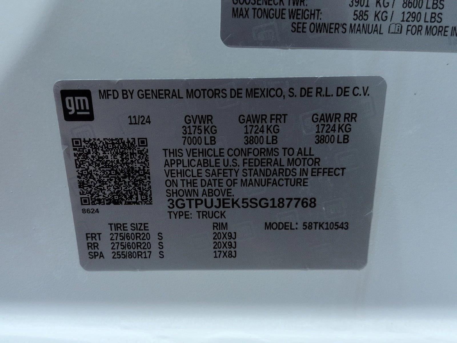 2025 GMC Sierra 1500 Crew Cab Short Box 4-Wheel Drive Elevation 3VL