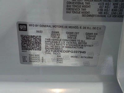 2023 GMC Sierra 1500 Crew Cab Short Box 4-Wheel Drive SLT