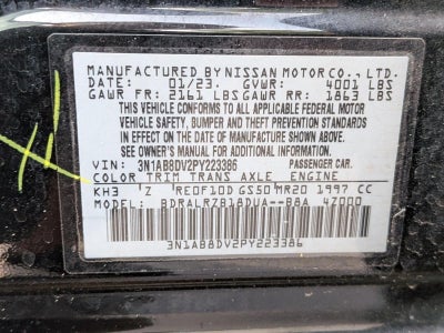 2023 Nissan Sentra SR CVT