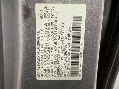 2022 Honda Odyssey Touring Auto