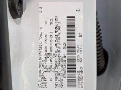 2019 Toyota Tundra 4WD 4WD 1794 Edition CrewMax 5.5' Bed 5.7L (Natl)