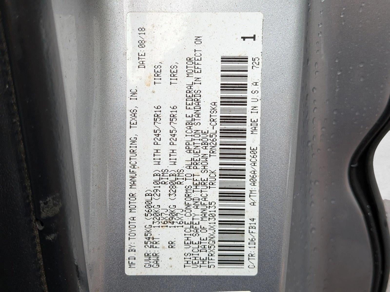 2018 Toyota Tacoma SR Access Cab 6' Bed I4 4x2 AT (Natl)