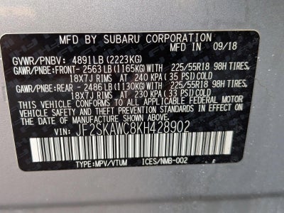 2019 Subaru Forester 2.5i Touring