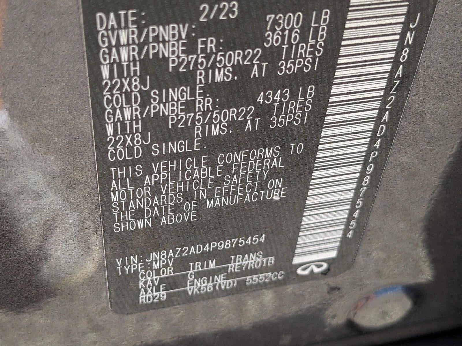 2023 INFINITI QX80 PREMIUM SELECT RWD