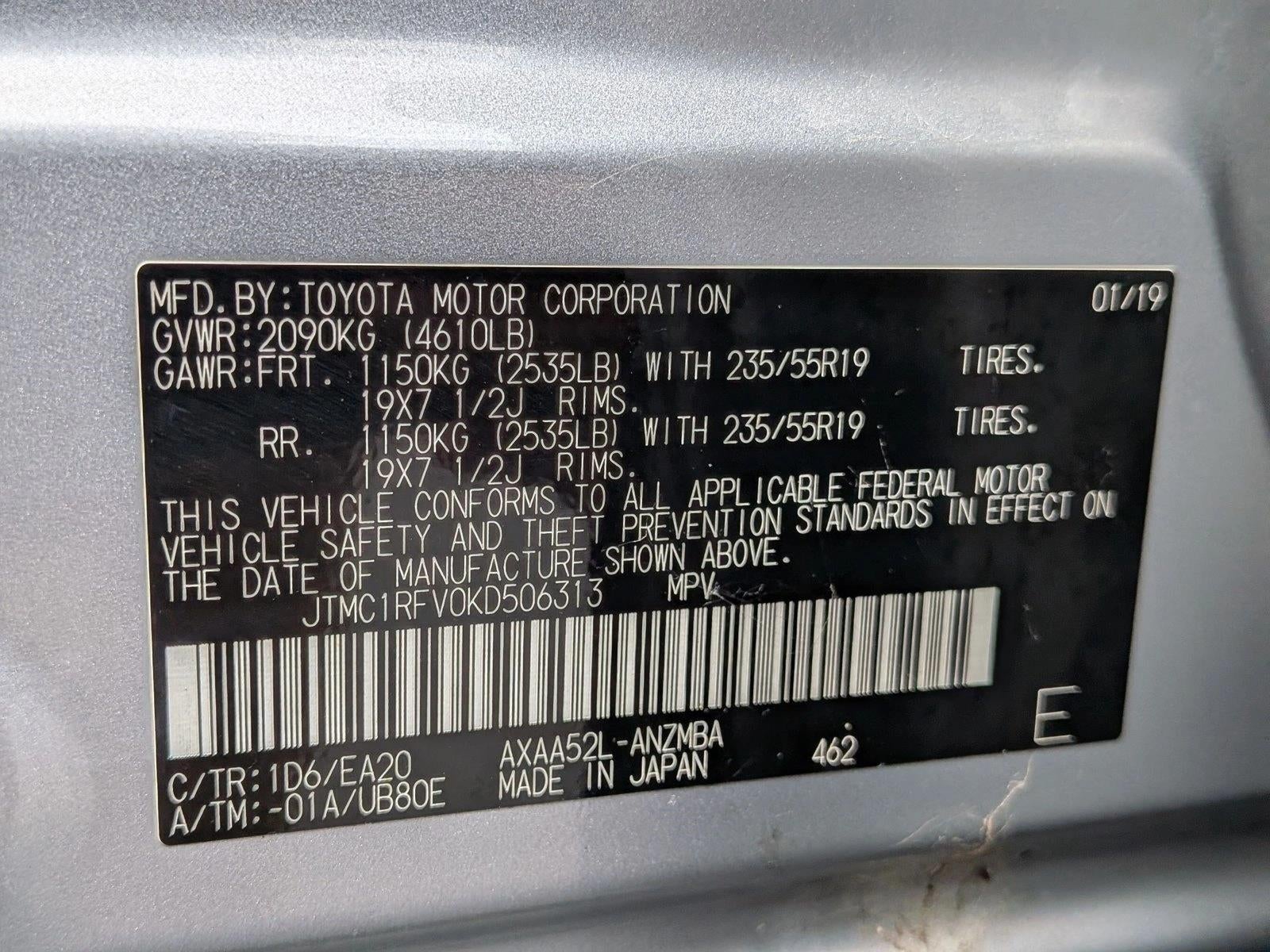 2019 Toyota RAV4 XLE Premium FWD (Natl)
