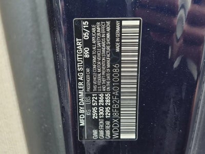 2015 Mercedes-Benz S-Class S 550 4MATIC® Coupe