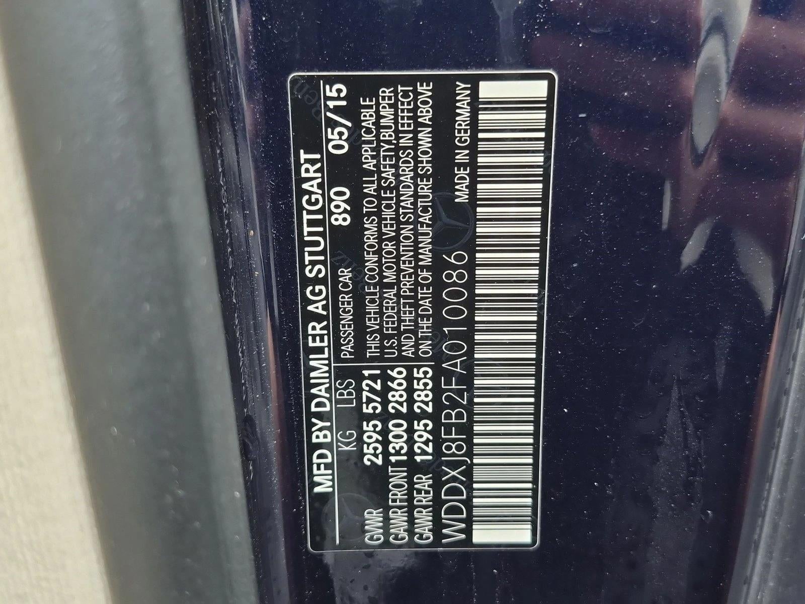 2015 Mercedes-Benz S-Class S 550 4MATIC® Coupe