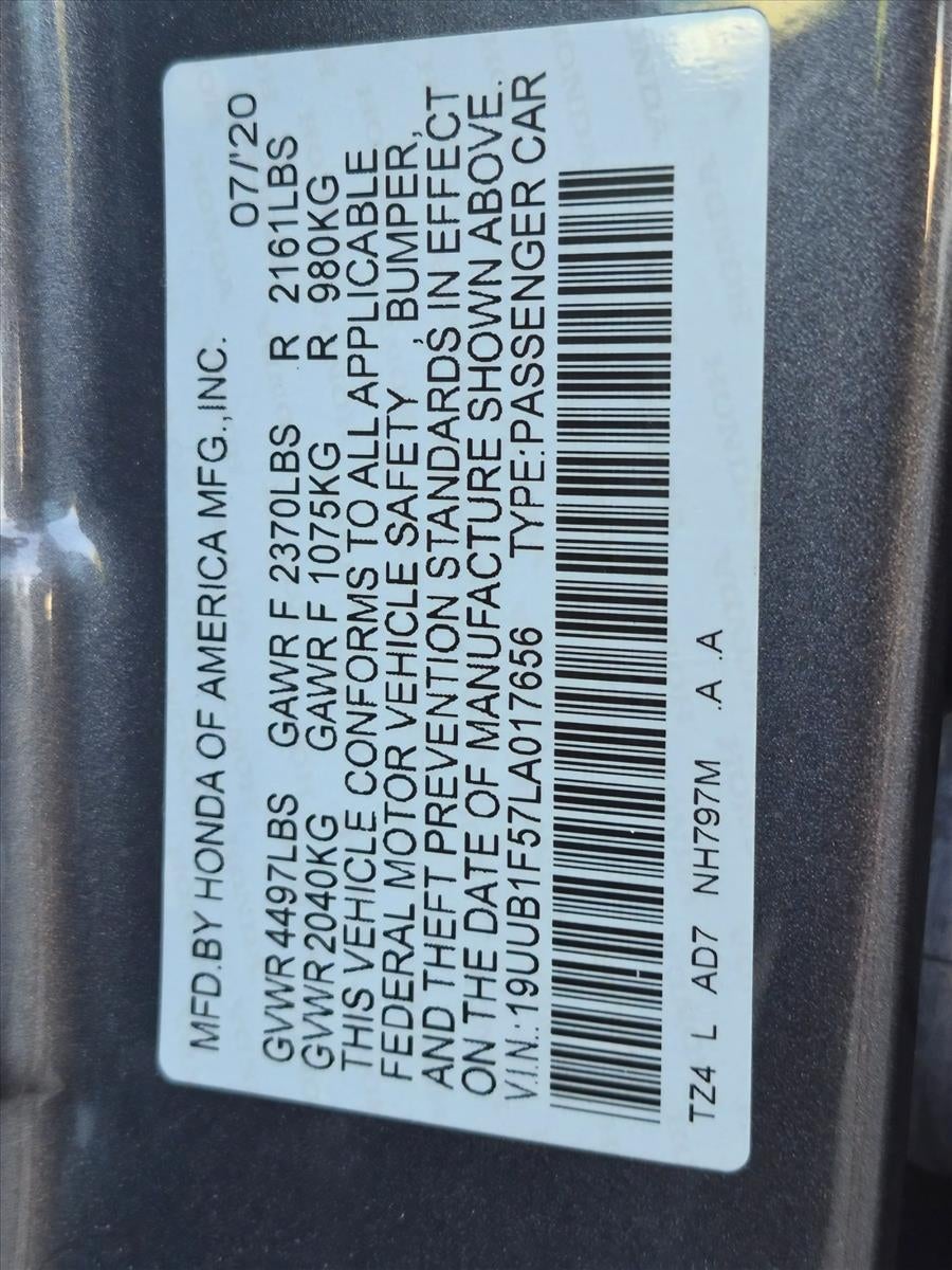 2020 Acura TLX 2.4L FWD w/Technology Pkg