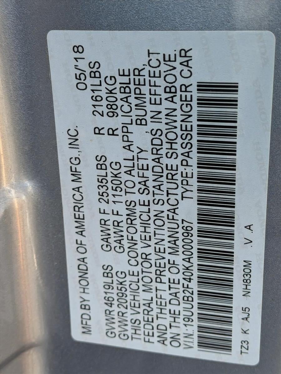 2019 Acura TLX 3.5L FWD w/Technology Pkg