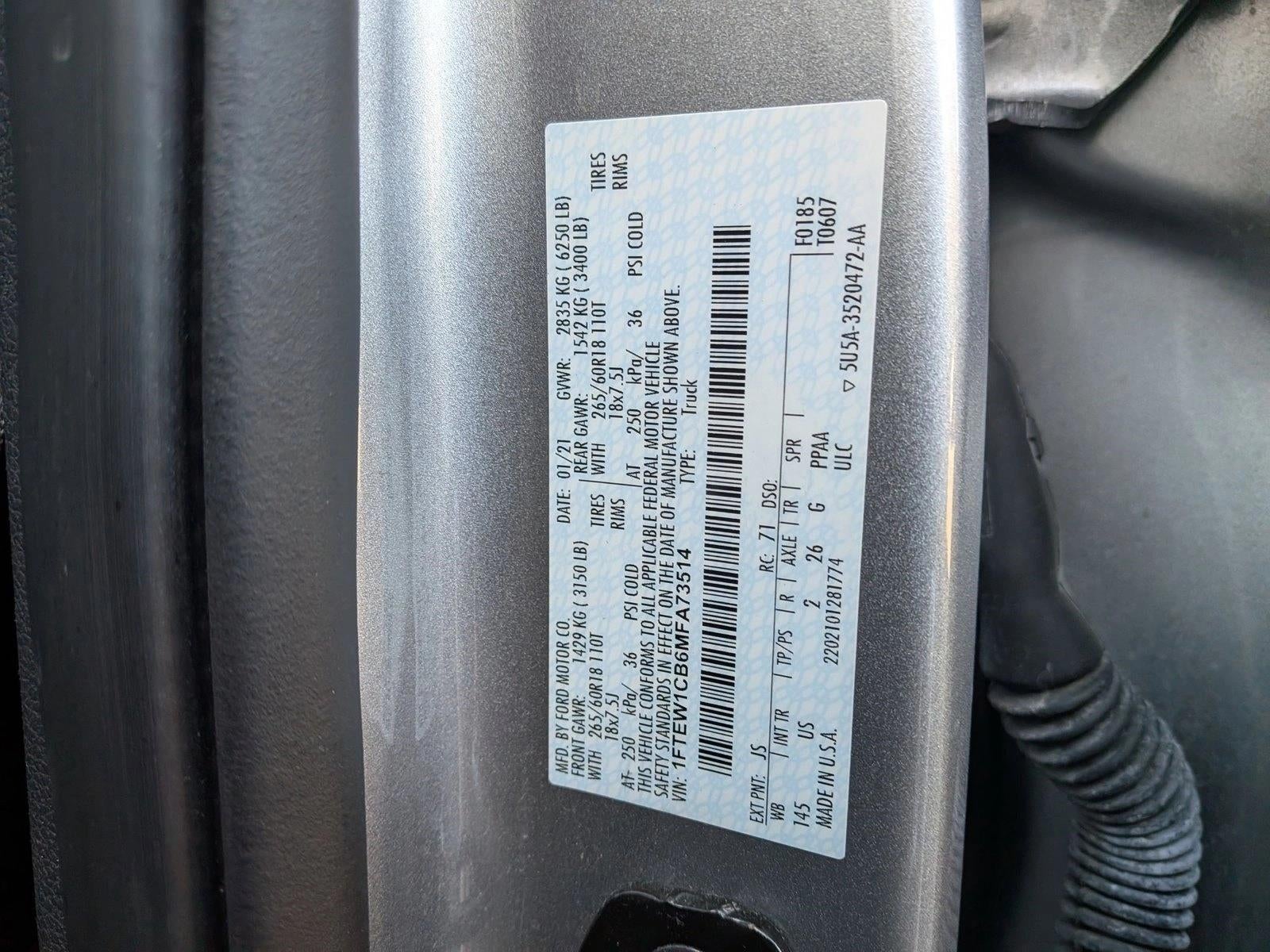 2021 Ford F-150 XLT 2WD SuperCrew 5.5' Box