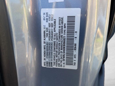 2014 Honda Odyssey EX-L with DVD Rear Entertainment System