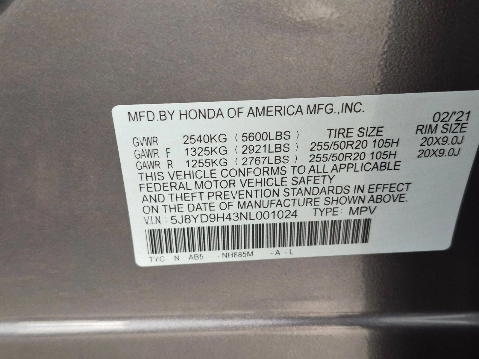 2022 Acura MDX FWD w/Technology Package