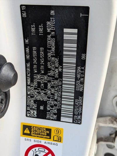 2019 Toyota Highlander Limited V6 FWD (GS)