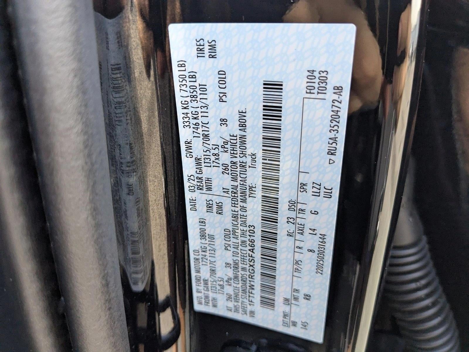 2025 Ford F-150 Raptor 4WD SuperCrew 5.5' Box