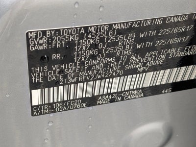 2018 Toyota RAV4 XLE FWD (GS)