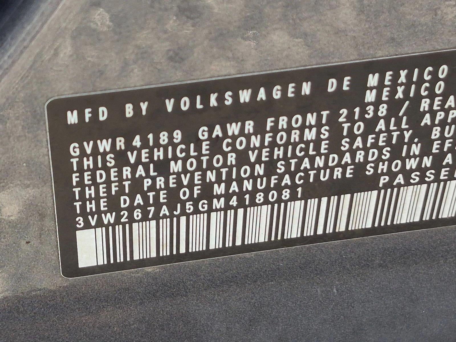 2016 Volkswagen Jetta 4dr Auto 1.4T S Sedan