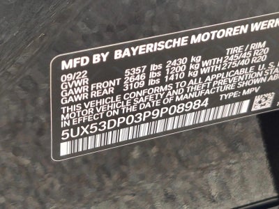 2023 BMW X3 xDrive30i Sports Activity Vehicle