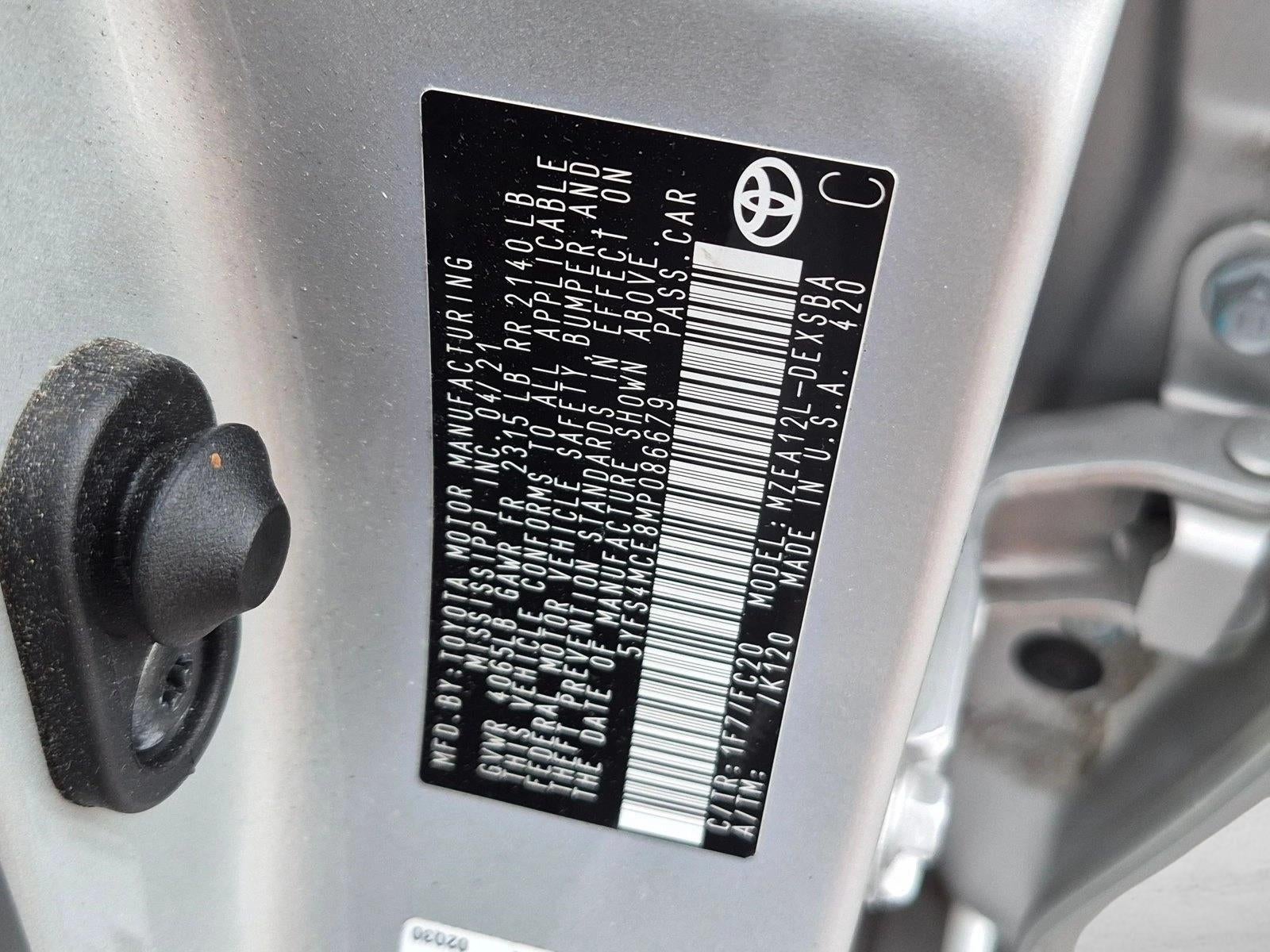 2021 Toyota Corolla SE CVT (Natl)