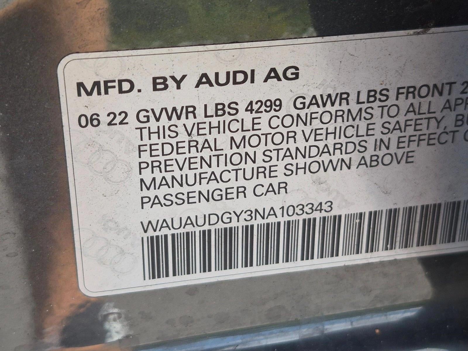 2022 Audi A3 Premium 40 TFSI
