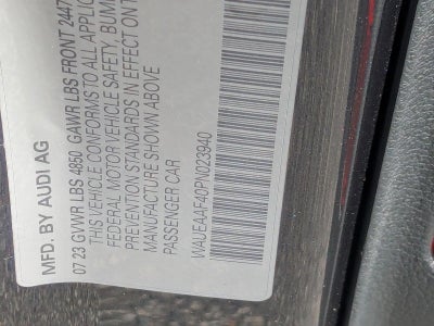 2023 Audi A4 Sedan S line Premium Plus 45 TFSI quattro