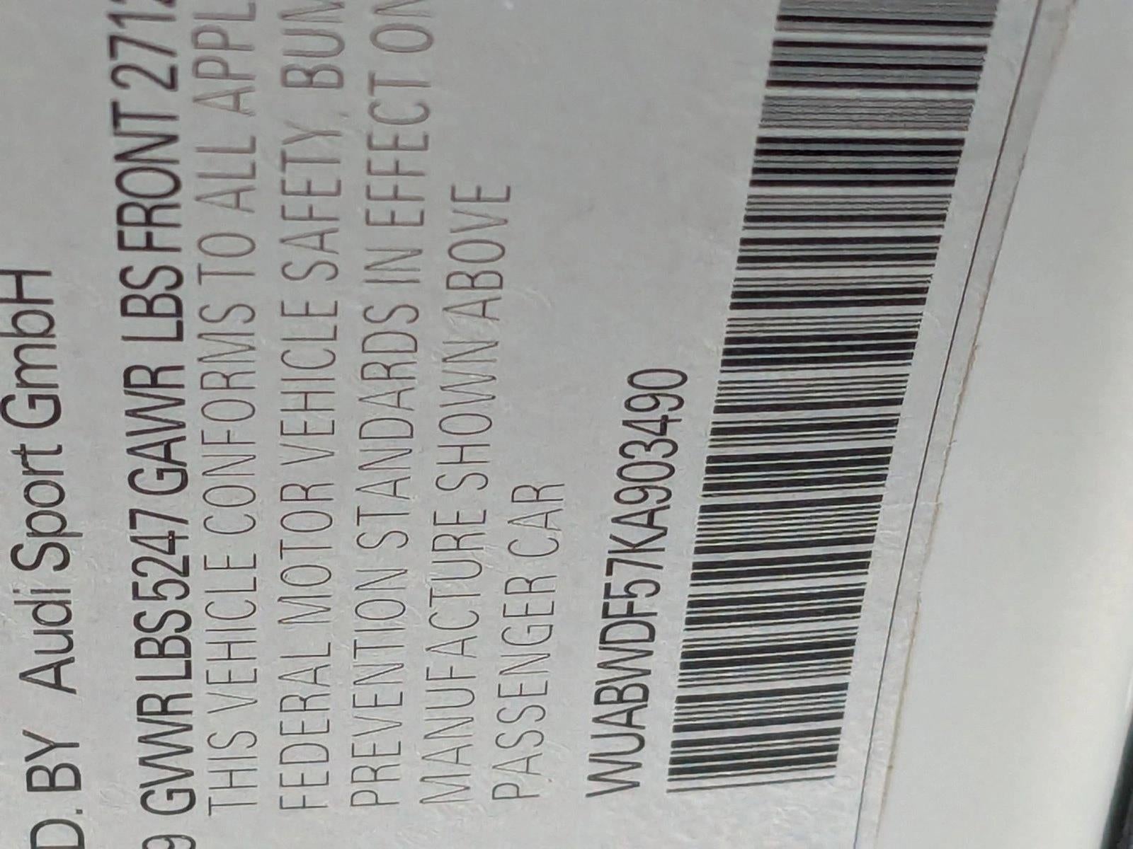 2019 Audi RS 5 Sportback 2.9 TFSI quattro