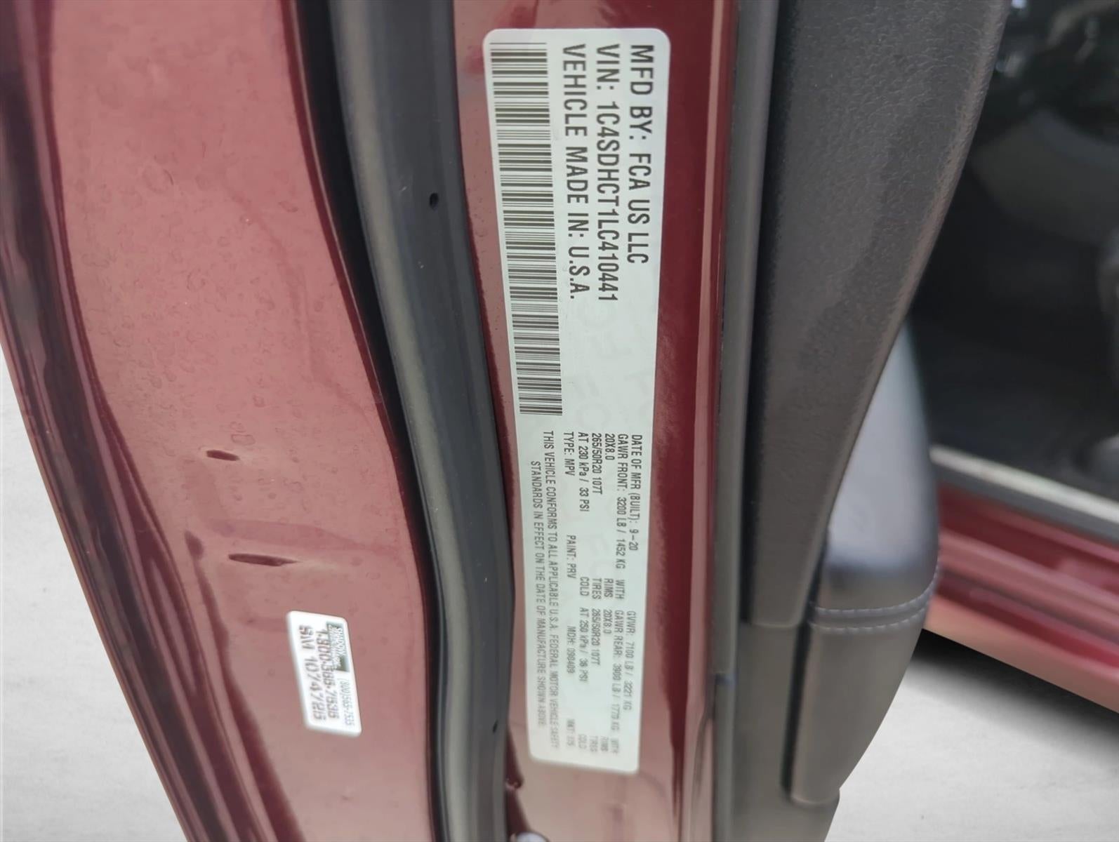 2020 Dodge Durango R/T RWD