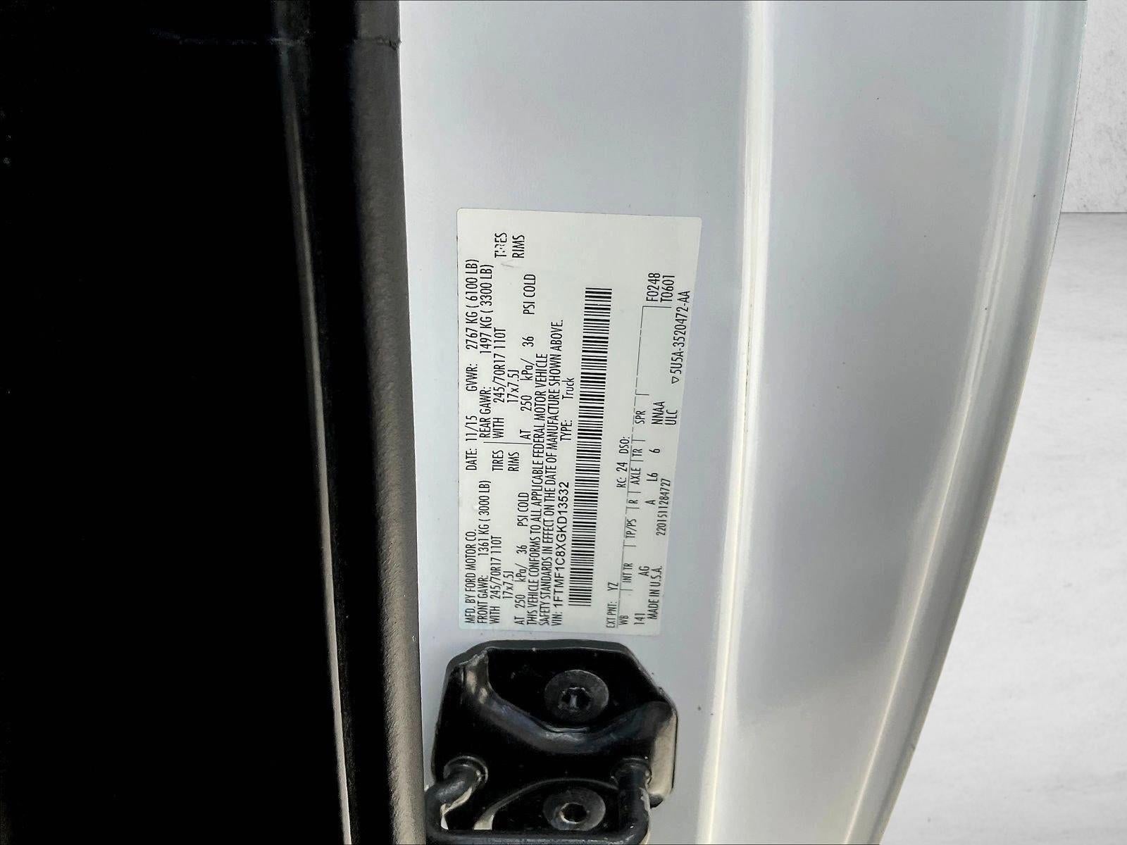 2016 Ford F-150 2WD Regular Cab 6-1/2 Ft Box XL