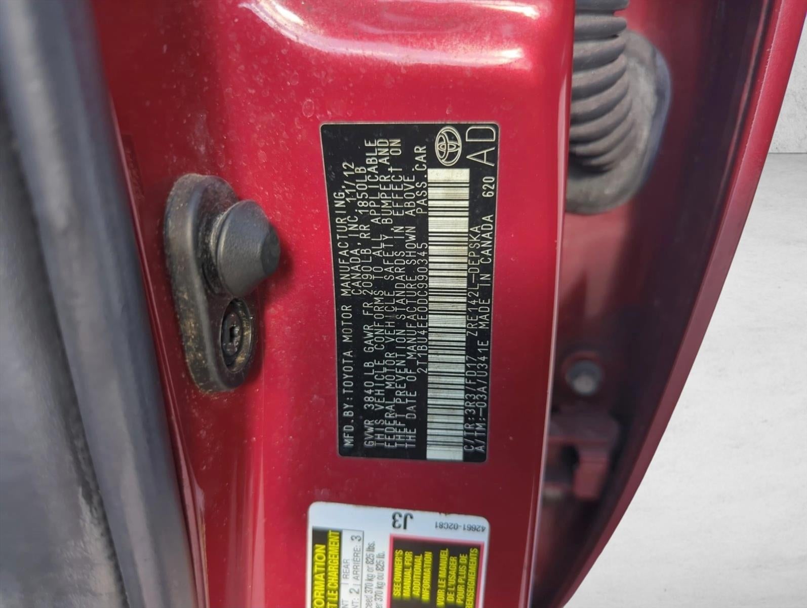 2013 Toyota Corolla 4dr Sdn Auto S (Natl)