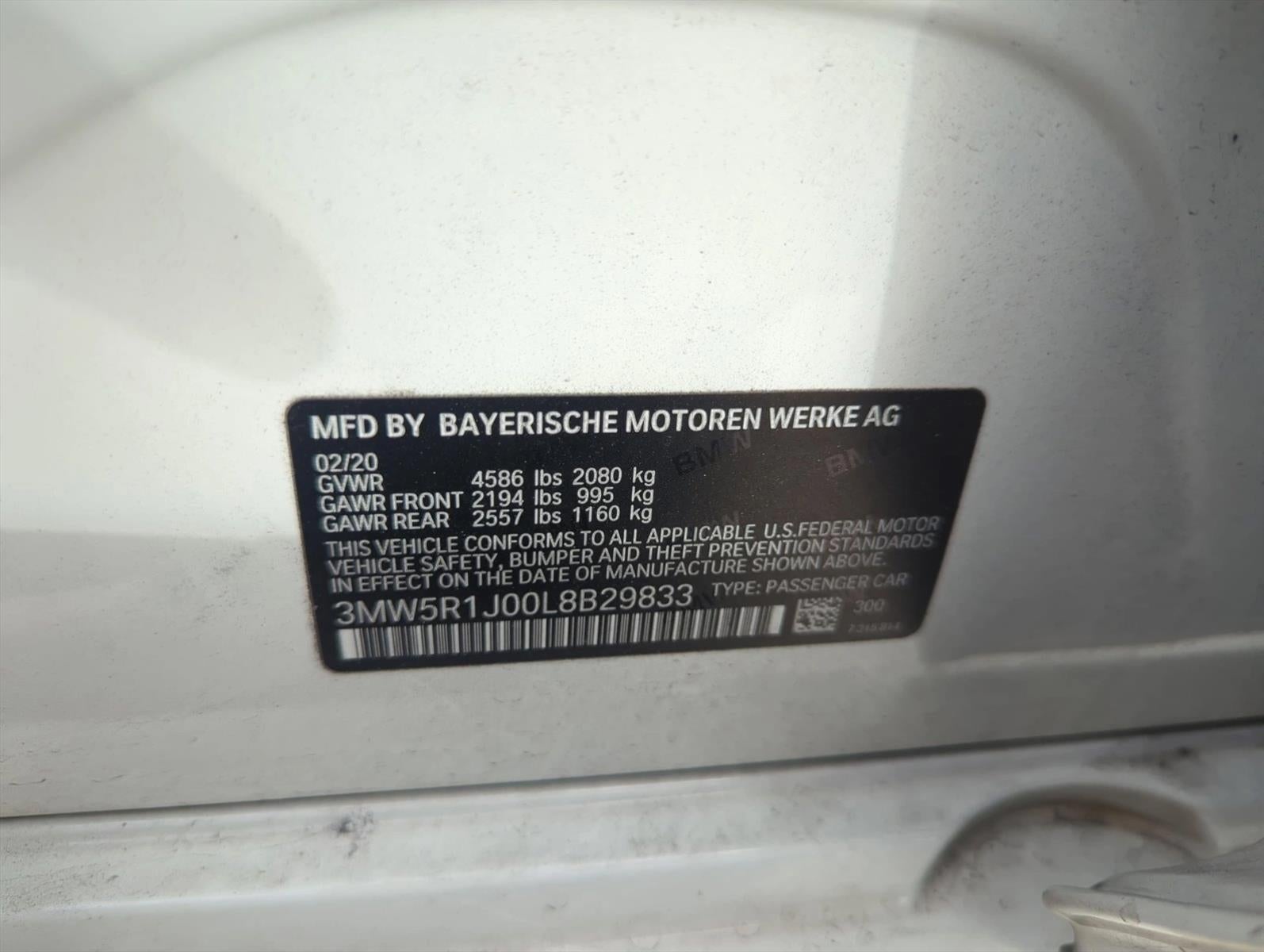 2020 BMW 330i Sedan North America