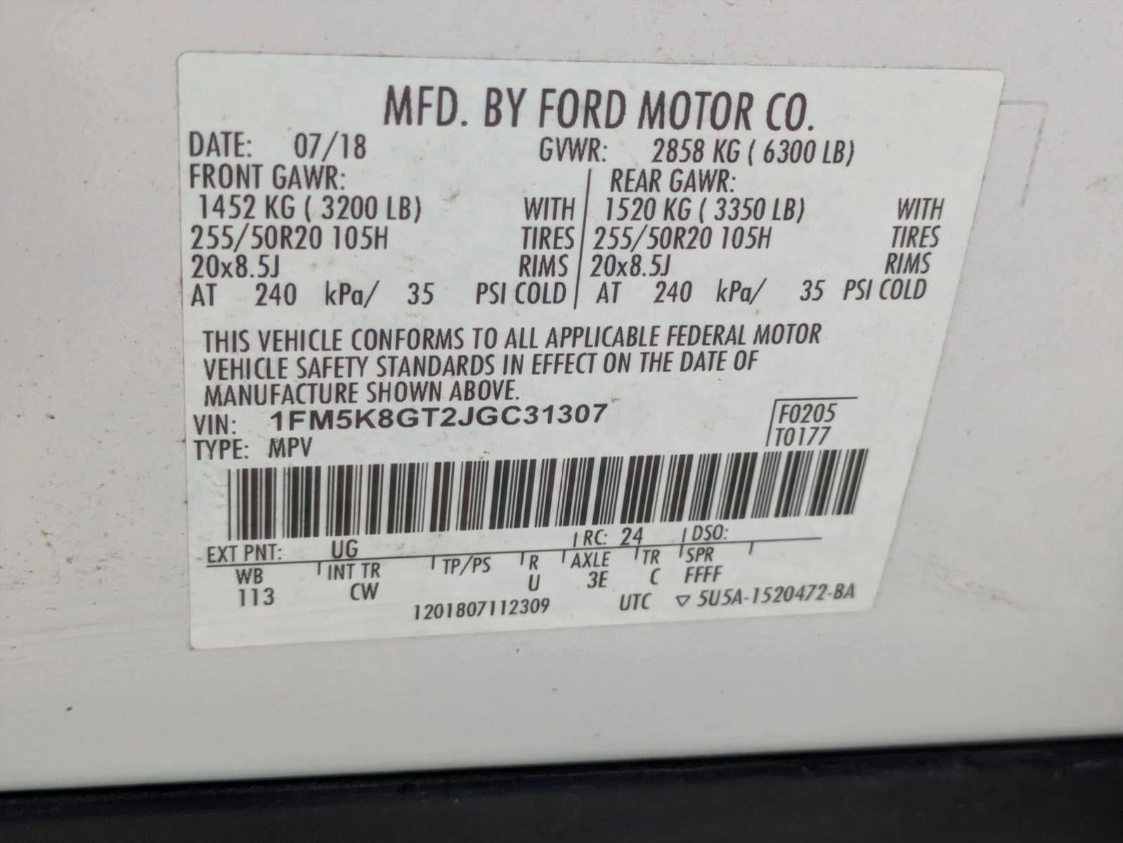 2018 Ford Explorer Sport 4WD
