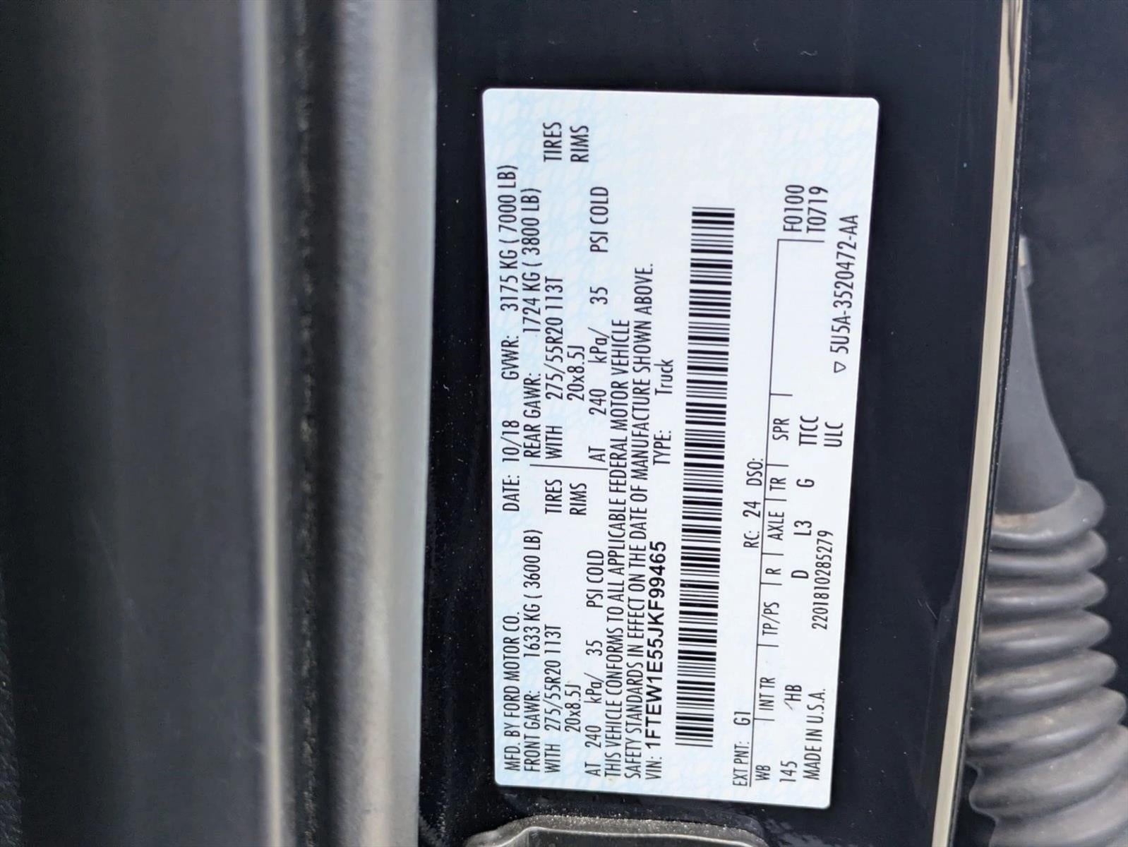 2018 Ford F-150 LARIAT 4WD SuperCrew 5.5' Box