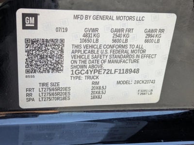 2020 Chevrolet Silverado 2500 HD Crew Cab Standard Box 4-Wheel Drive LTZ