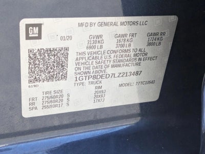 2020 GMC Sierra 1500 Crew Cab Short Box 2-Wheel Drive SLT