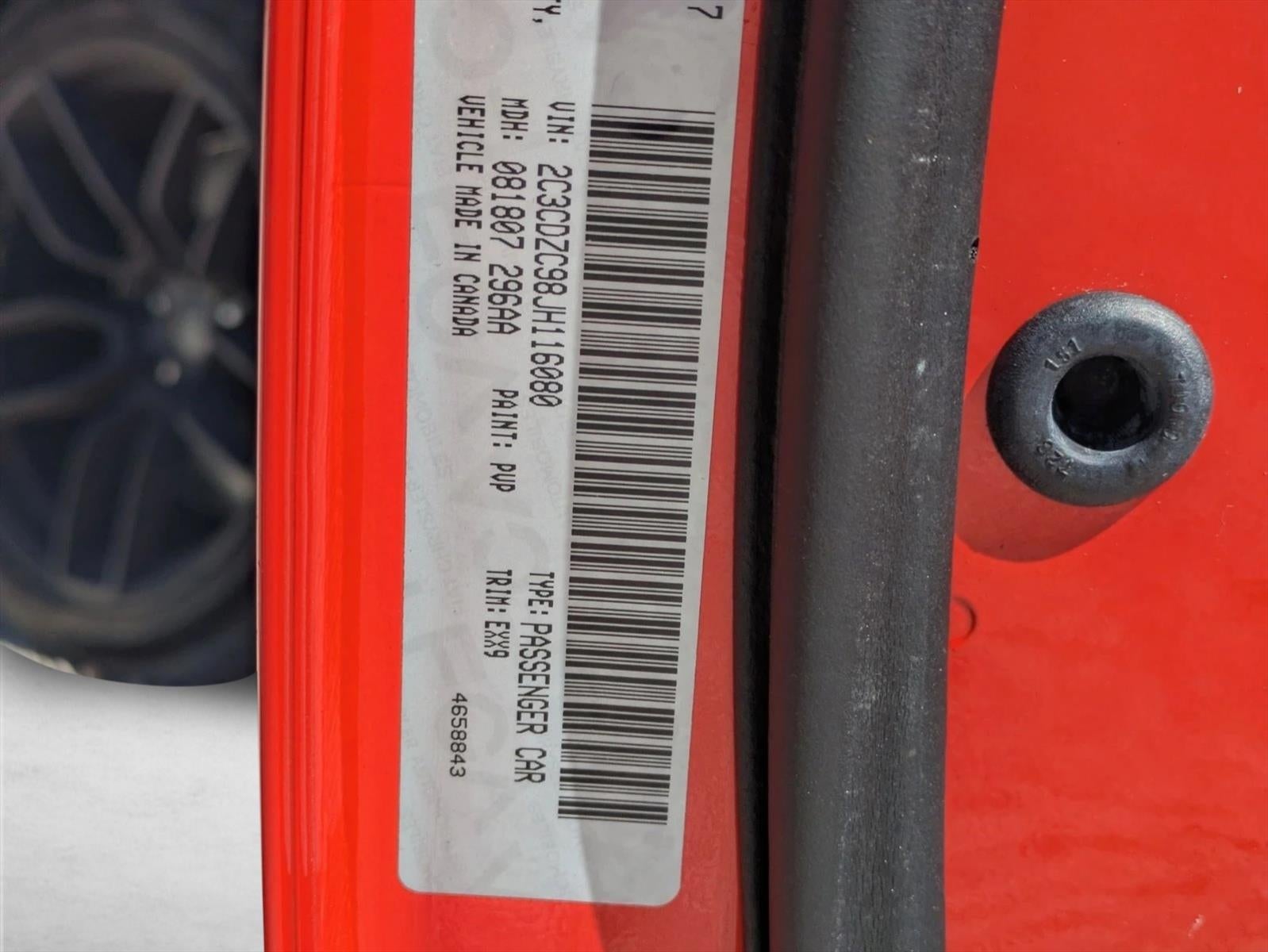 2018 Dodge Challenger SRT Hellcat Widebody RWD