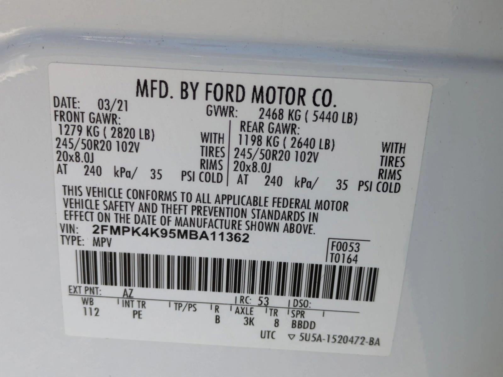 2021 Ford Edge Titanium AWD