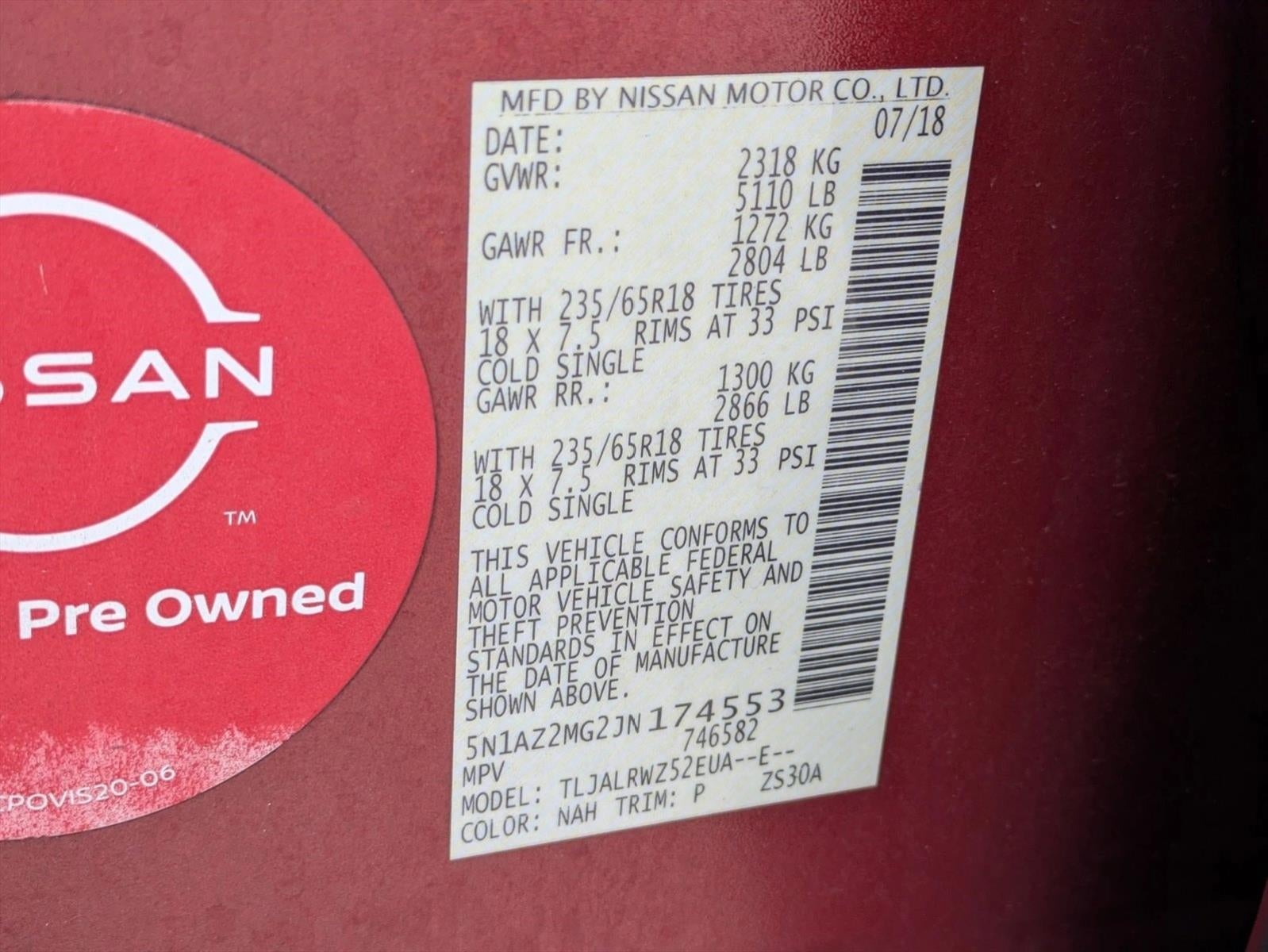 2018 Nissan Murano FWD SL