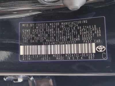 2024 Toyota Corolla SE CVT (Natl)