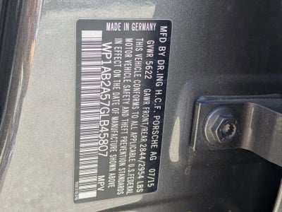 2016 Porsche Macan AWD 4dr S