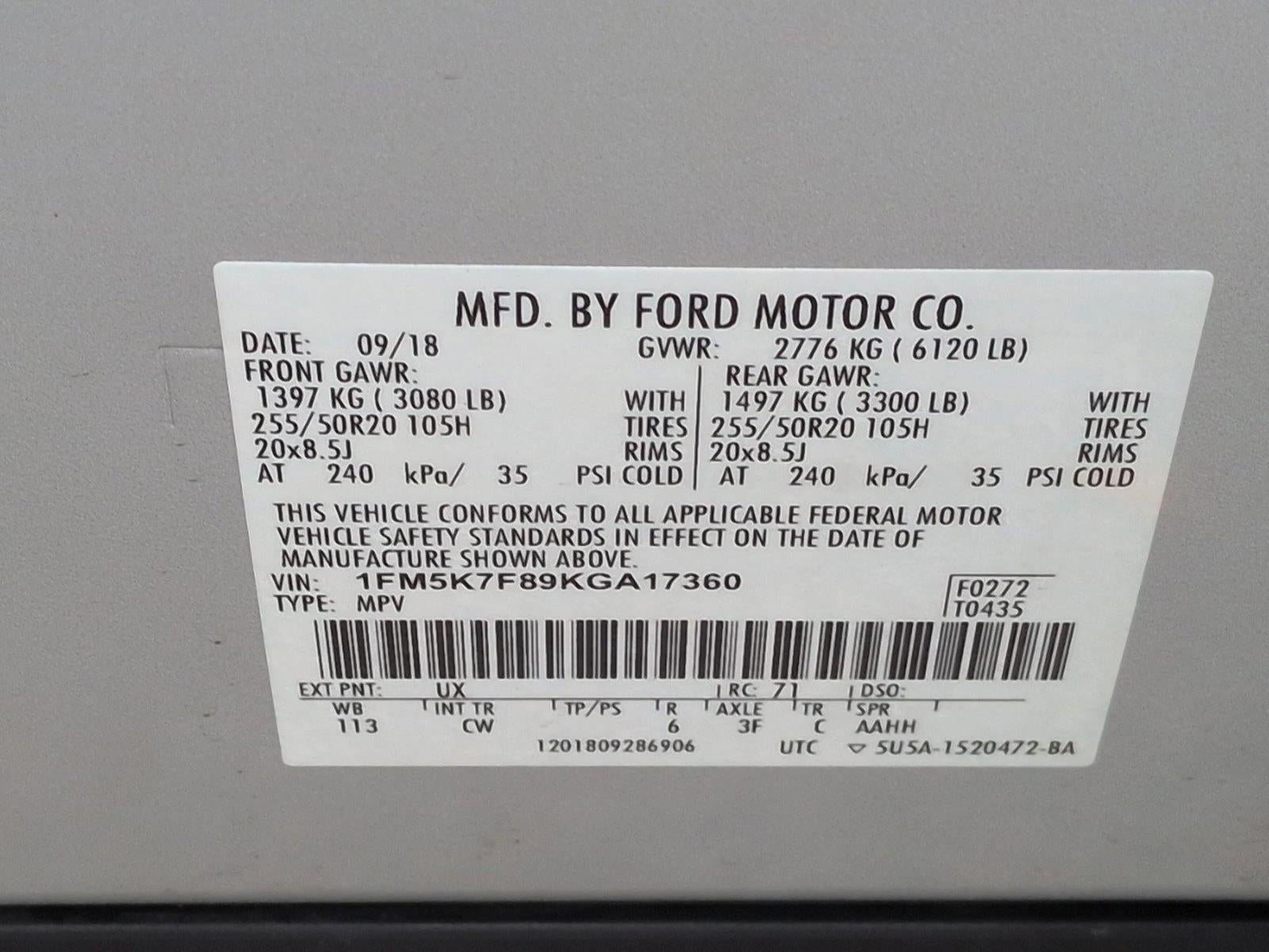 2019 Ford Explorer Limited FWD