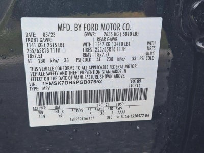 2023 Ford Explorer XLT RWD
