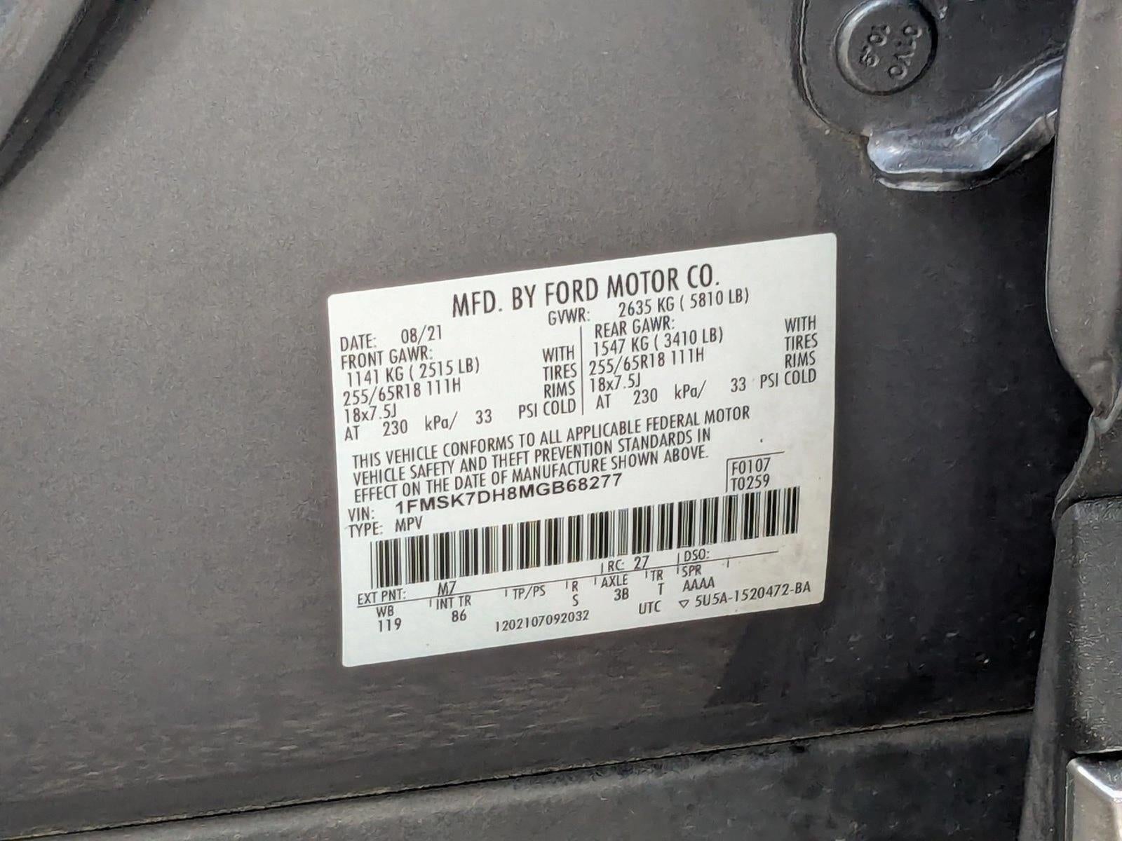 2021 Ford Explorer XLT RWD