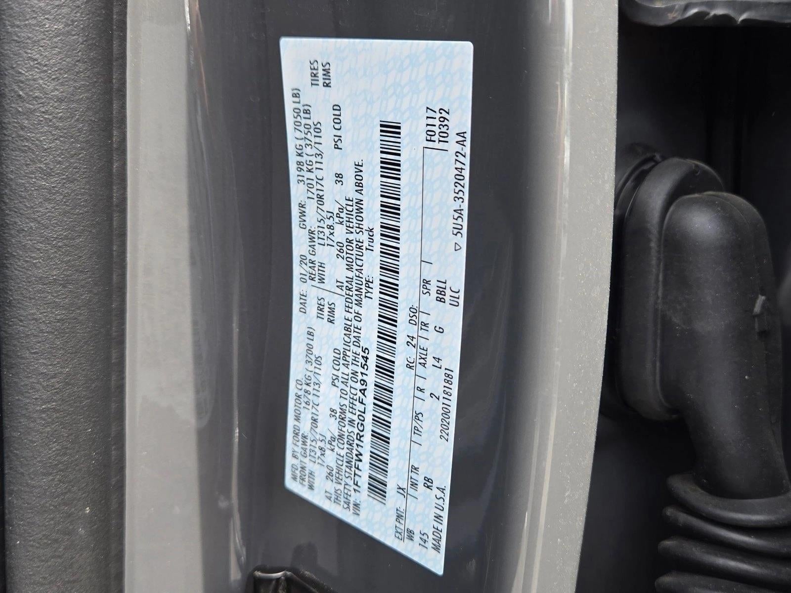 2020 Ford F-150 Raptor 4WD SuperCrew 5.5' Box