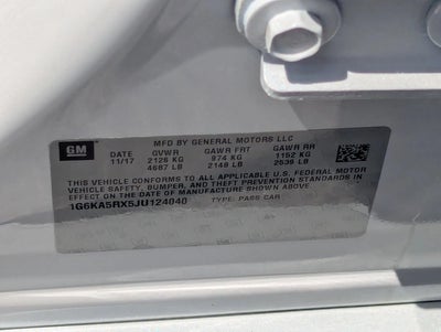 2018 Cadillac CT6 4dr Sdn 2.0L Turbo RWD