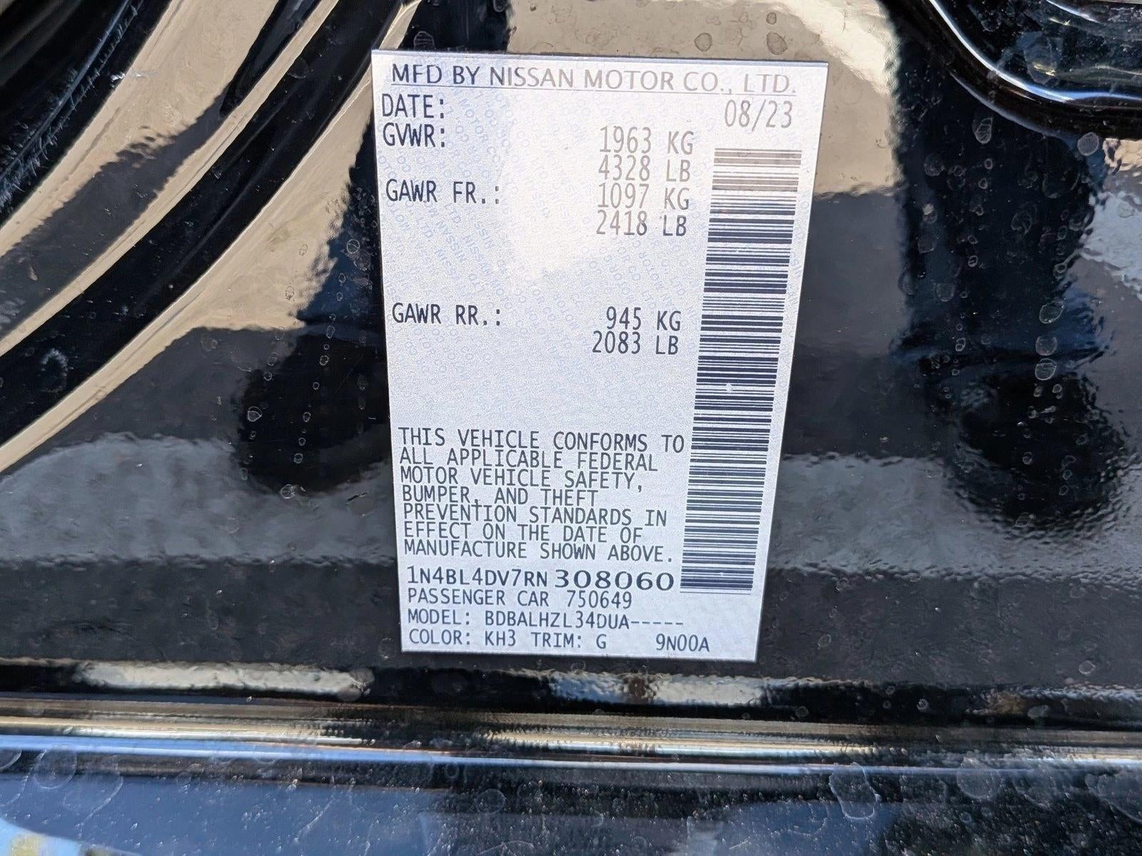 2024 Nissan Altima 2.5 SV Sedan