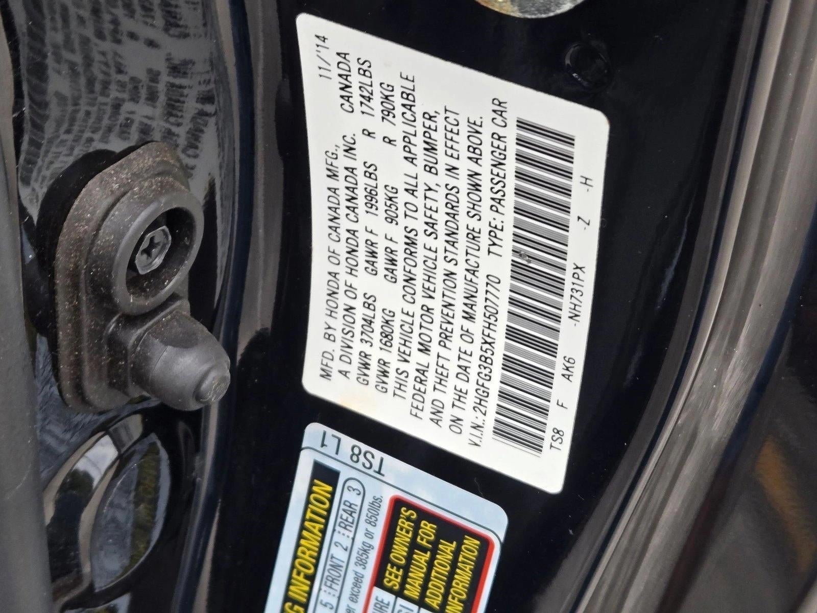 2015 Honda Civic Coupe LX CVT