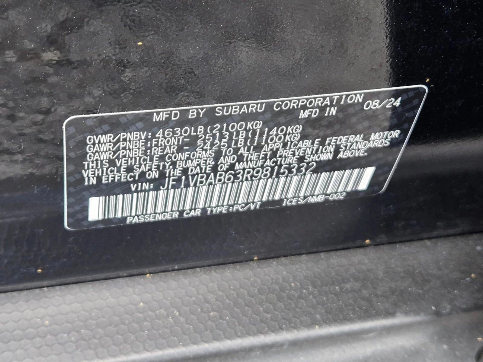 2024 Subaru WRX Manual
