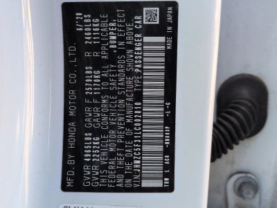 2020 Honda Clarity Plug-In Hybrid Touring Sedan