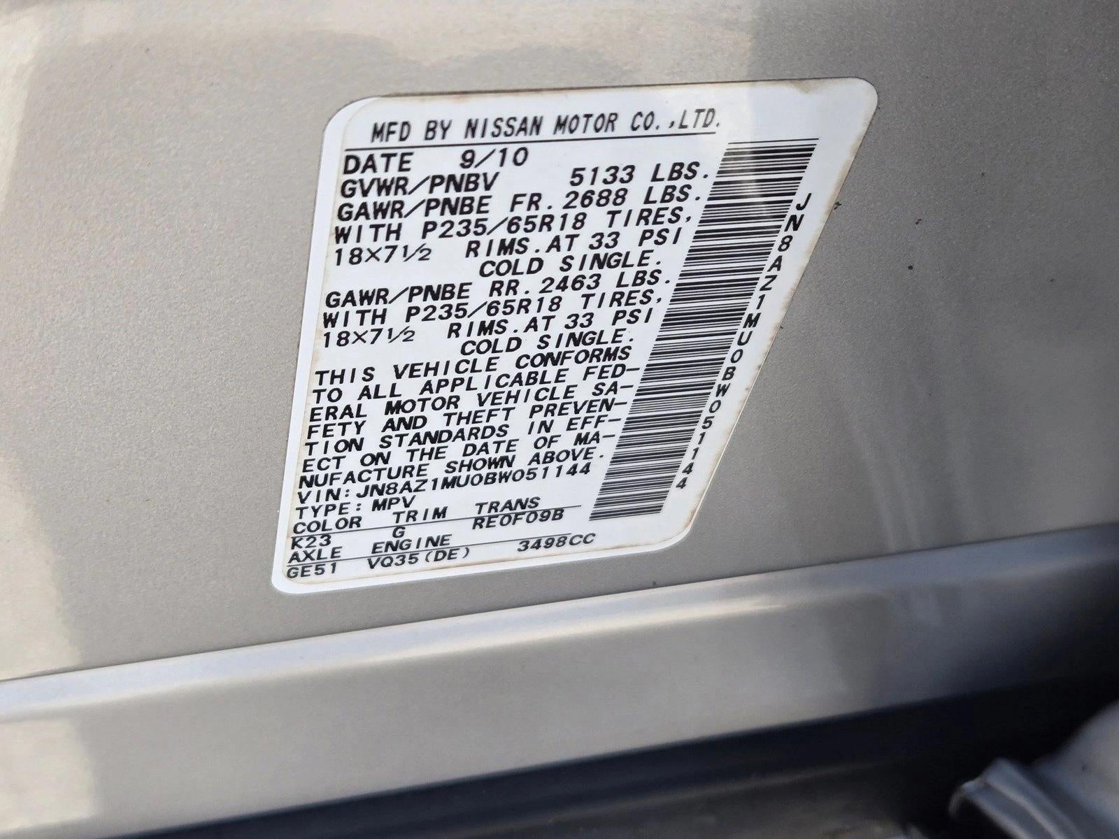 2011 Nissan Murano 2WD 4dr SL