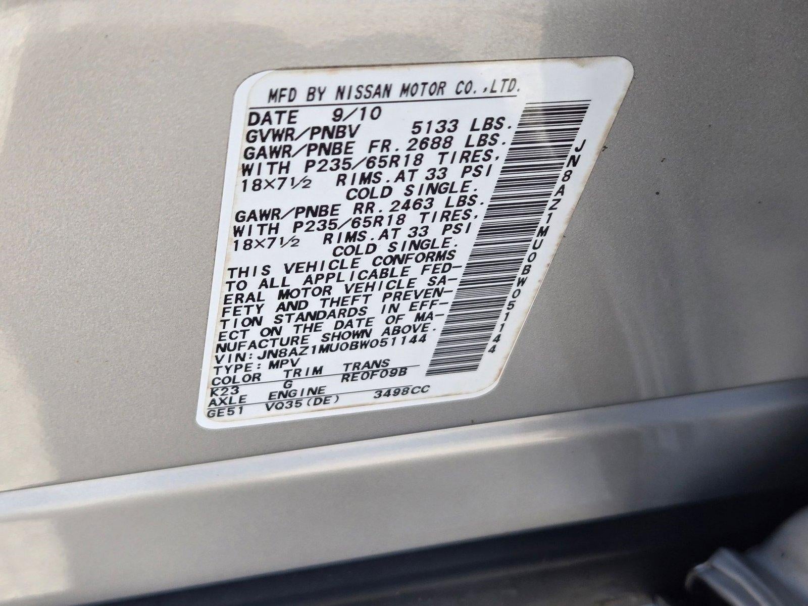 2011 Nissan Murano 2WD 4dr SL